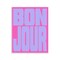 Stupell Industries Bonjour Pink & Blue Wall Plaque Design by House of Lulu